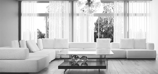 Modern living room with a large sofa Modern living room with a large sofa